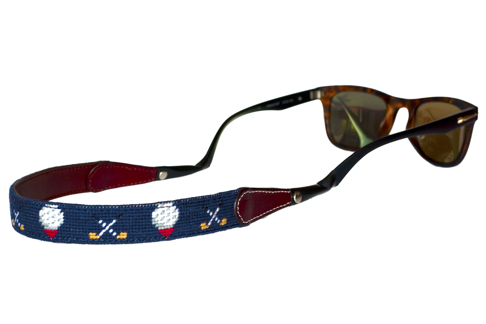 Golf Needlepoint Sunglass Straps™ Asher Riley