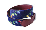 Christmas Lights Needlepoint Dog Collar