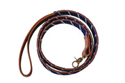 Reversible Silk and Leather Leash