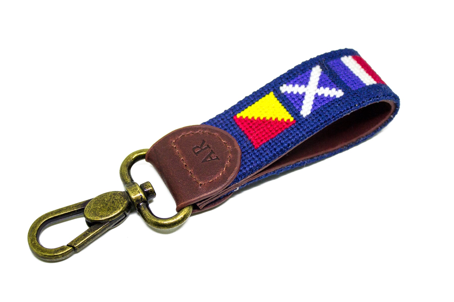 NAUTICAL FLAG NEEDLEPOINT KEY FOB™ – Asher Riley