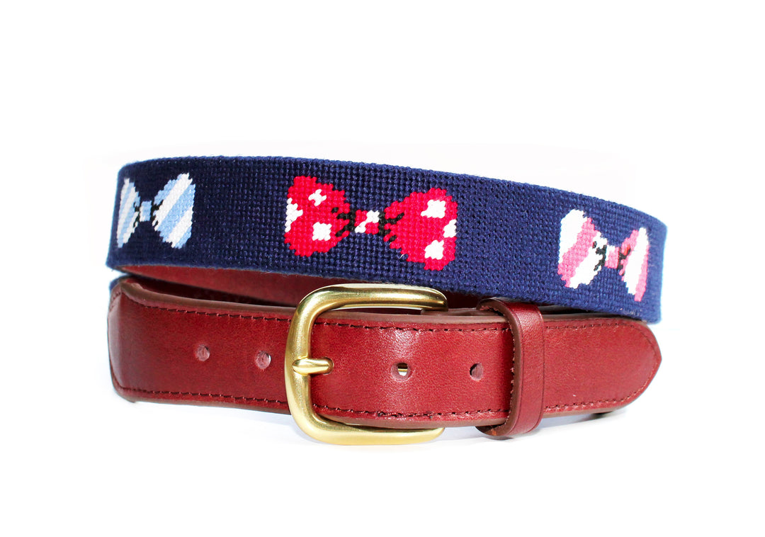 Bows Needlepoint Dog shops Collar Canvas